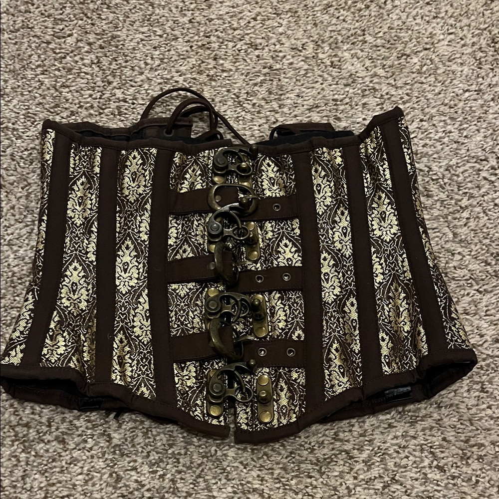 Brown and Cream Shapewear Corset